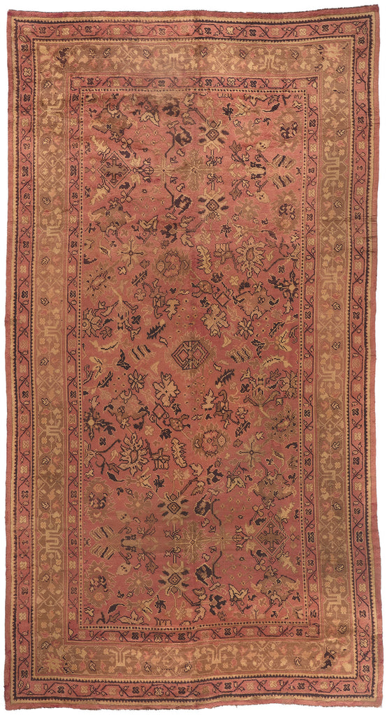10 x 19 Antique Irish Donegal Rug 73478