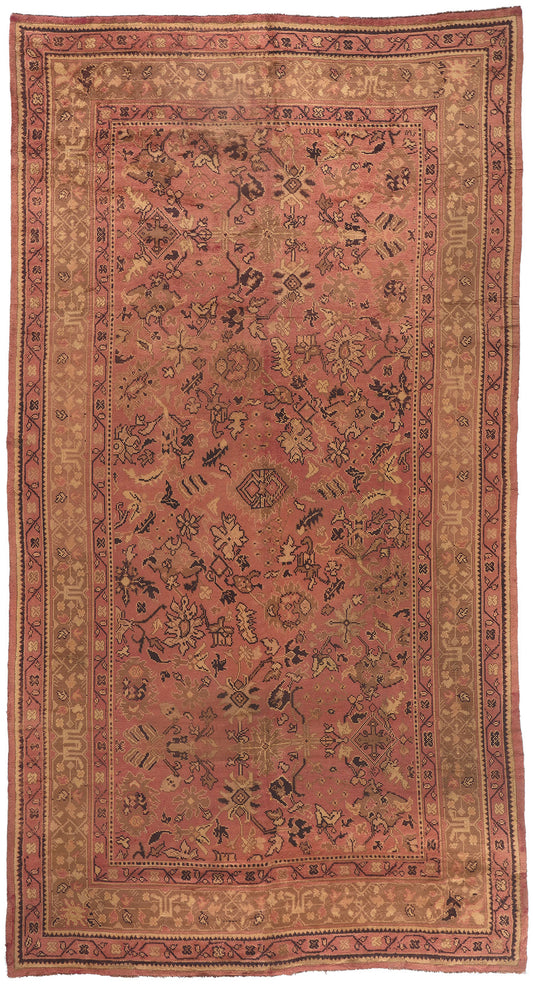 10 x 19 Antique Irish Donegal Rug 73478