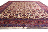 10 x 14 Antique Ivory Persian Mashhad Rug 74041