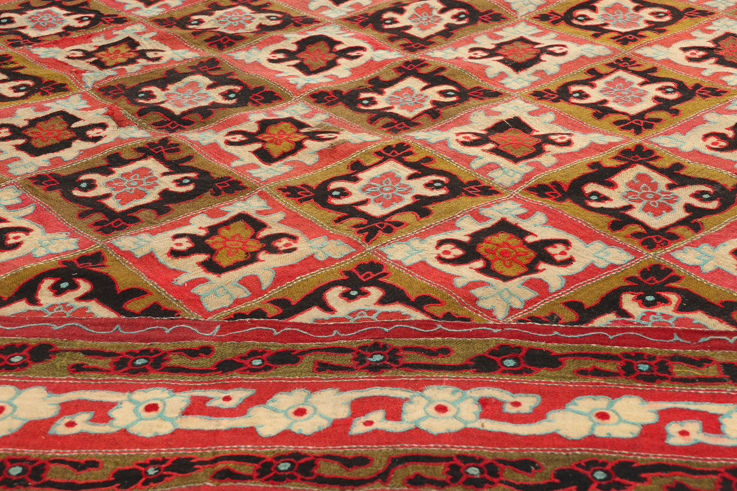 9 x 12 Antique Indian Kashmir Rug 71812