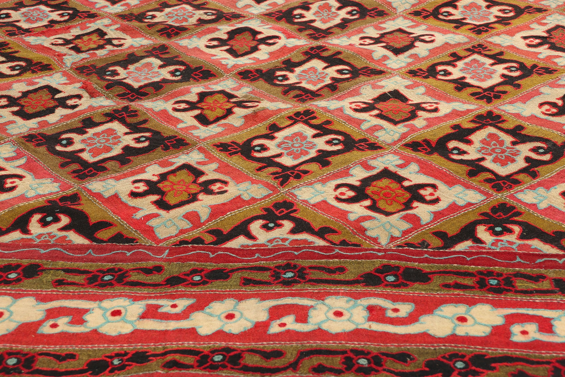 9 x 12 Antique Indian Kashmir Rug 71812