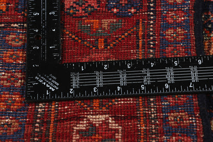 5 x 7 Antique Navy Blue Persian Kurdish Rug 61167