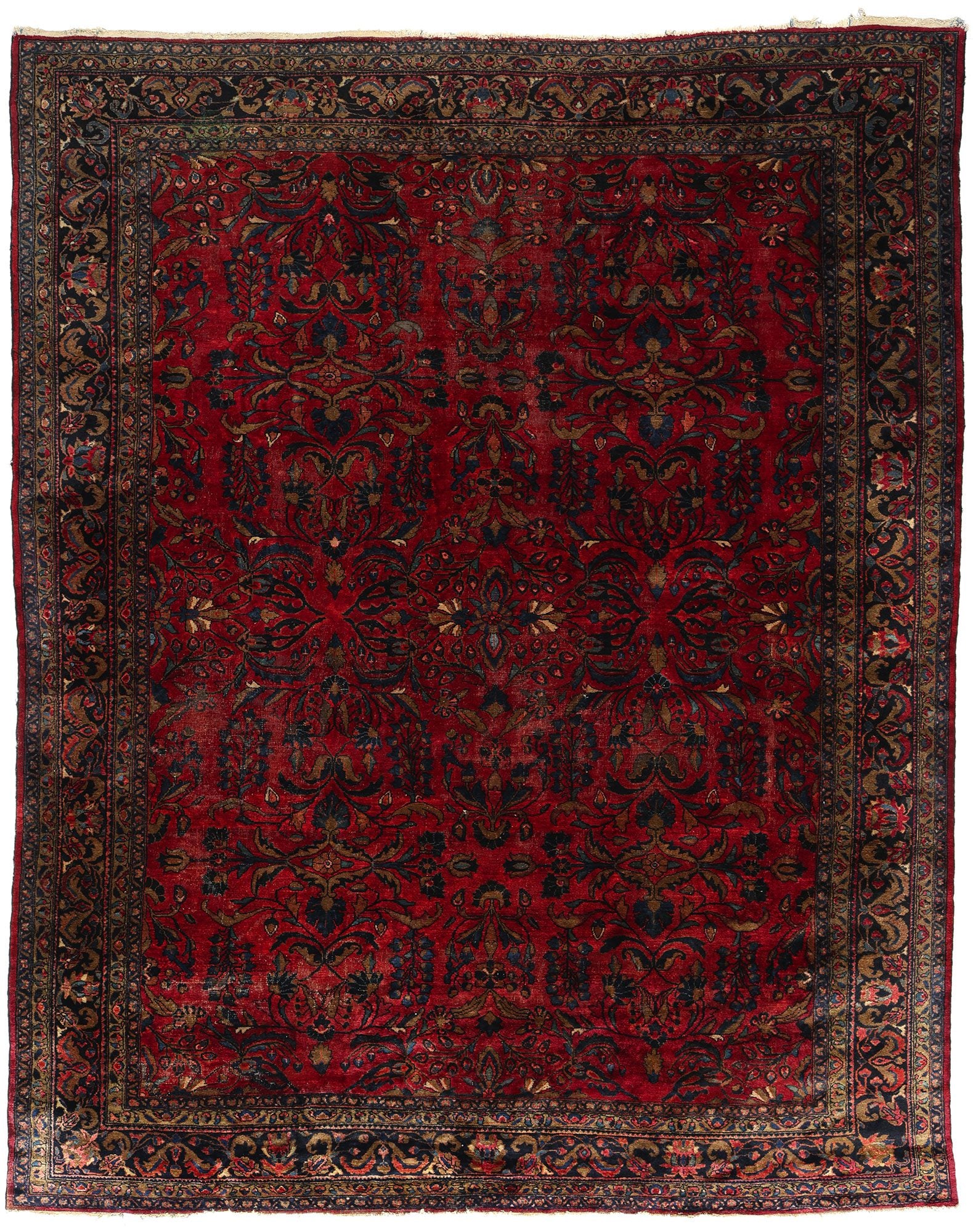 11 x 13 Antique Red Persian Lilihan Rug 78809
