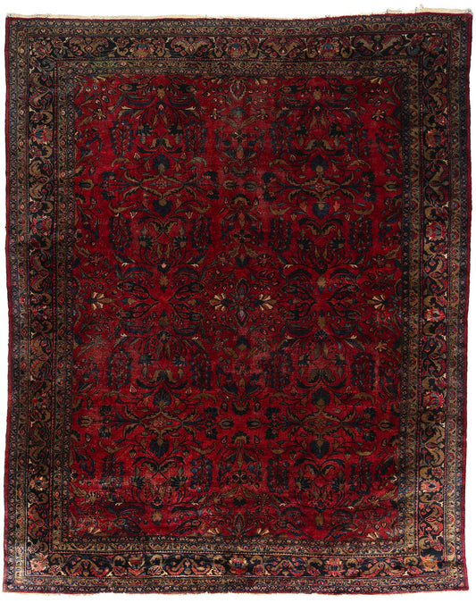 11 x 13 Antique Red Persian Lilihan Rug 78809
