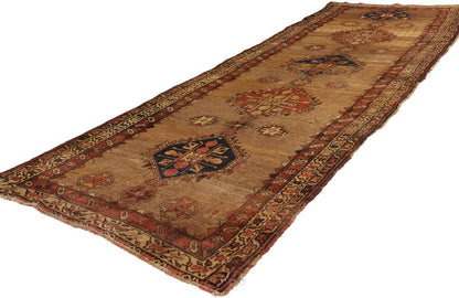3 x 11 Antique Brown Persian Malayer Rug 72514