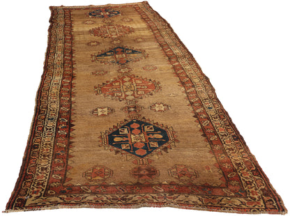 3 x 11 Antique Brown Persian Malayer Rug 72514