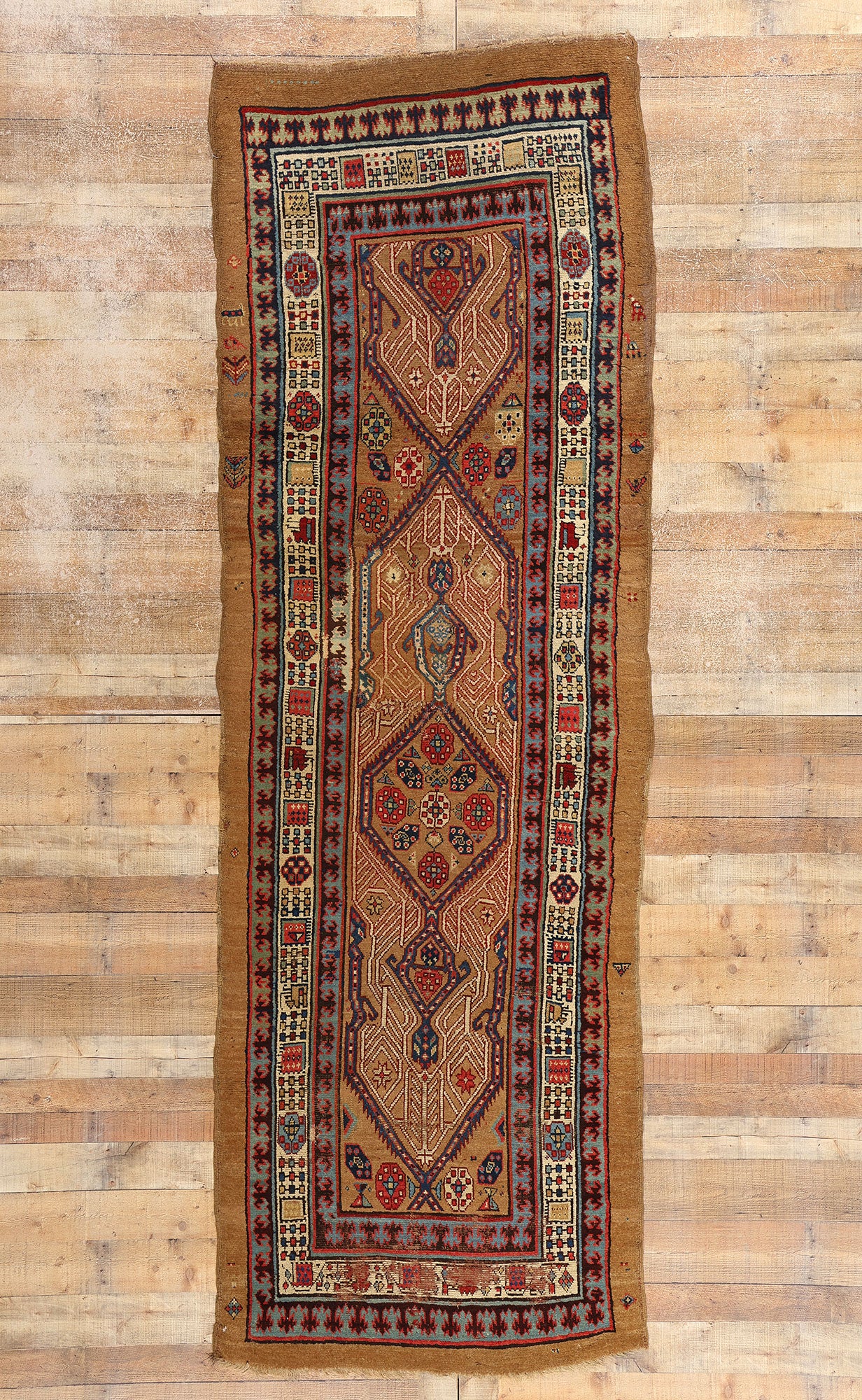 4 x 11 Antique Persian Malayer Rug 73708