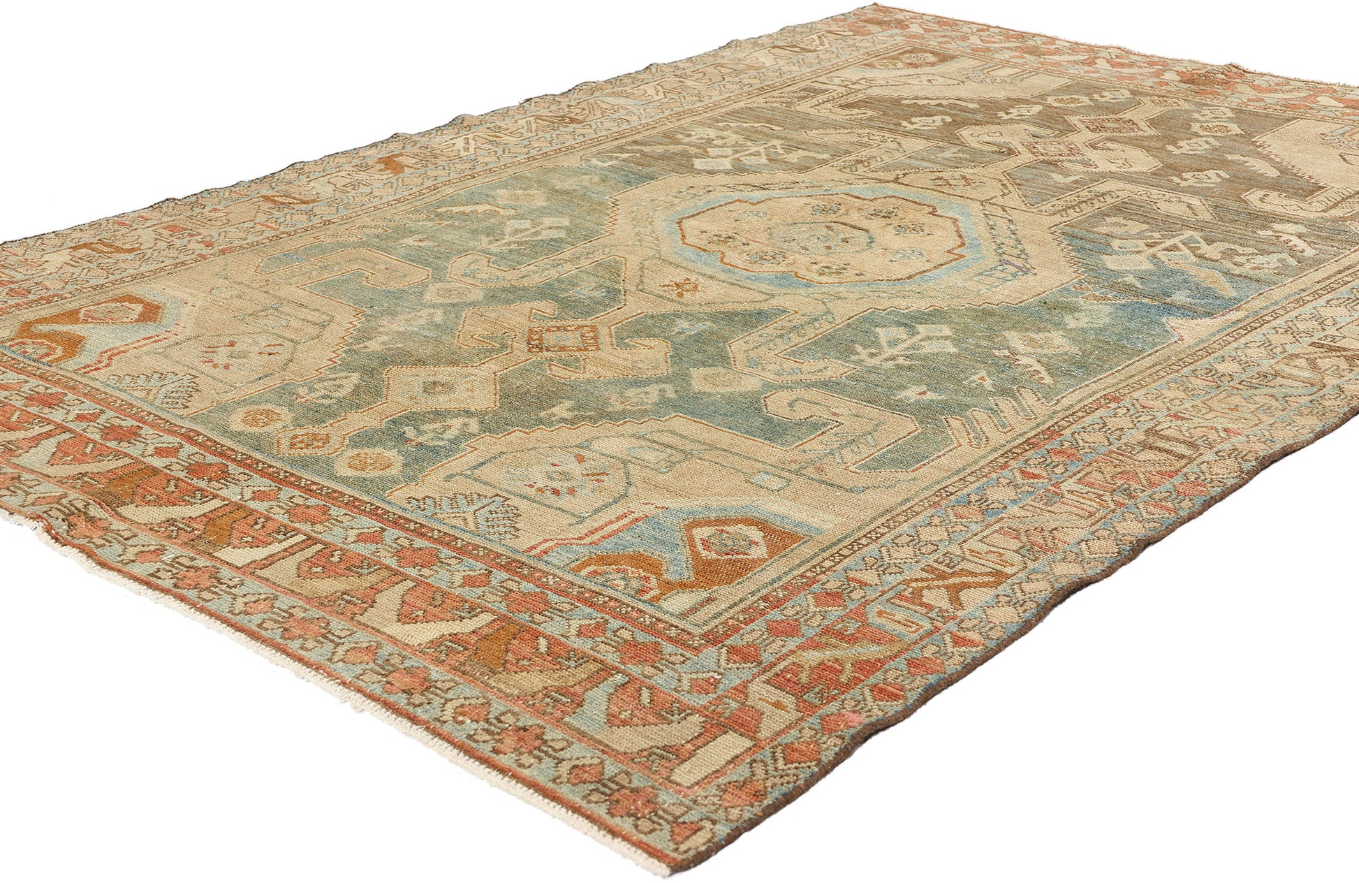 5 x 7 Antique Persian Malayer Rug 52842