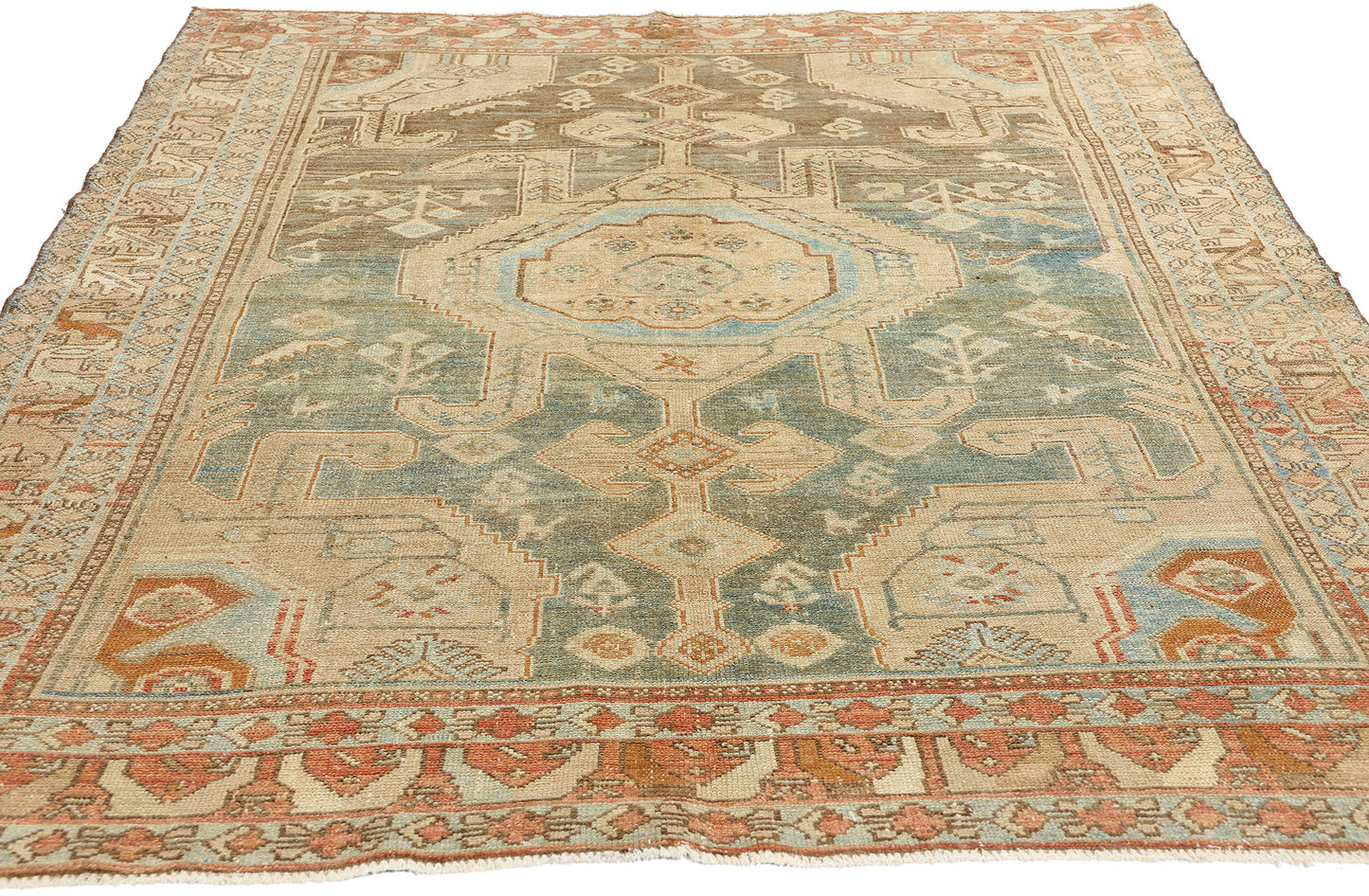 5 x 7 Antique Persian Malayer Rug 52842
