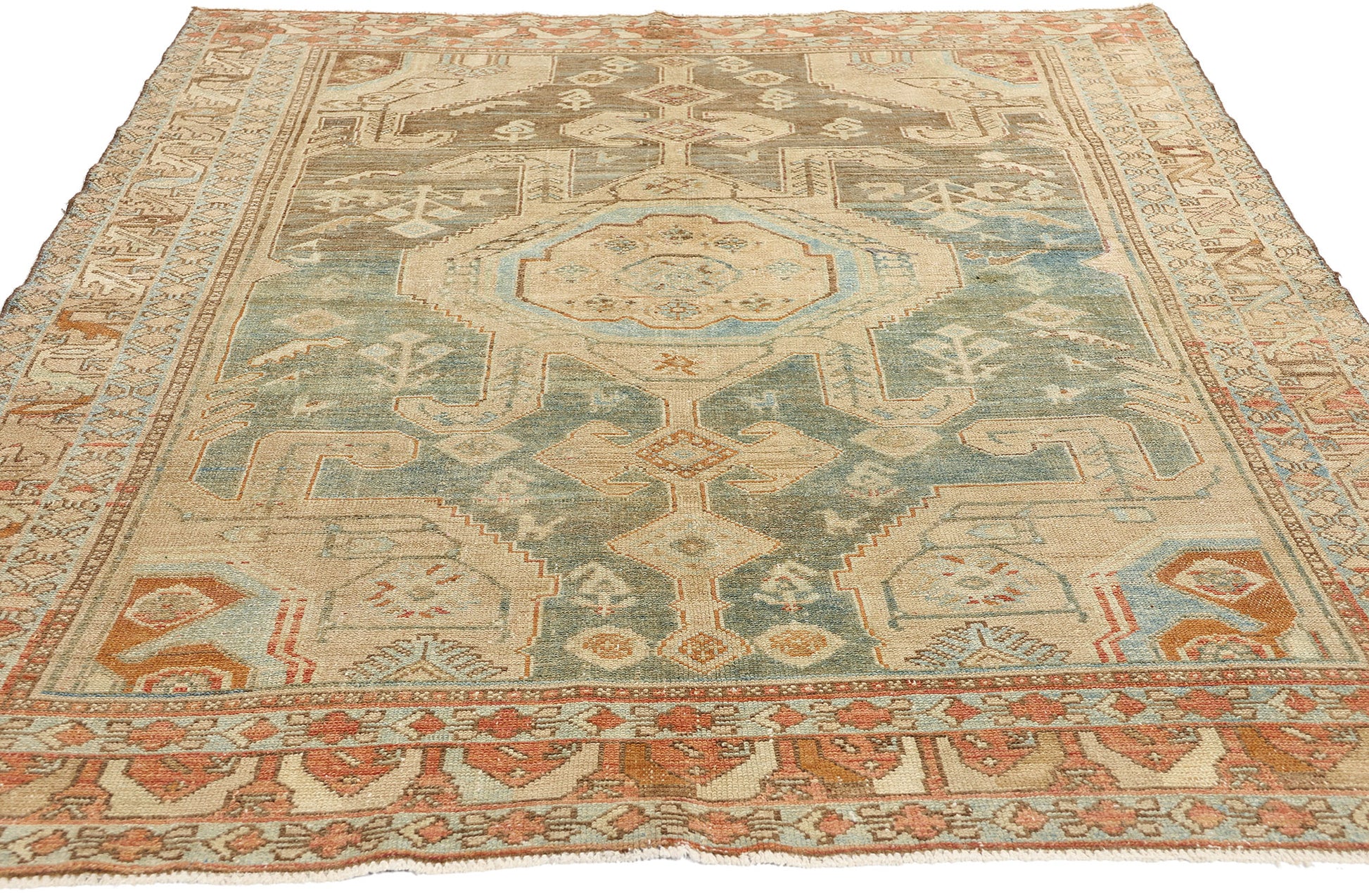5 x 7 Antique Persian Malayer Rug 52842