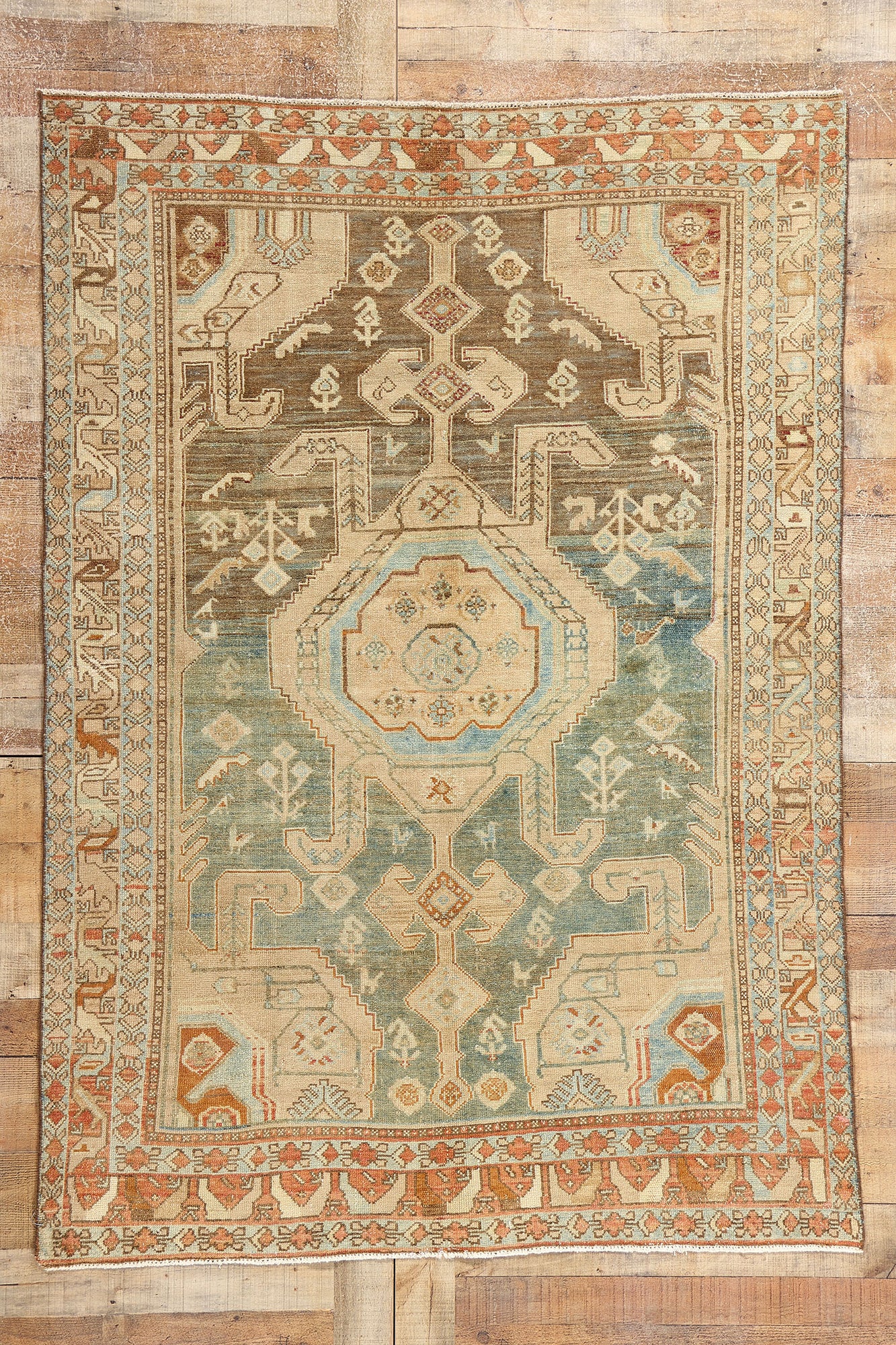 5 x 7 Antique Persian Malayer Rug 52842