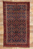 4 x 7 Antique Navy Blue Persian Bijar Rug 60891