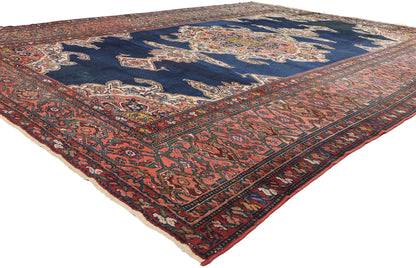 12 x 16 Antique Persian Hamadan Rug 90026