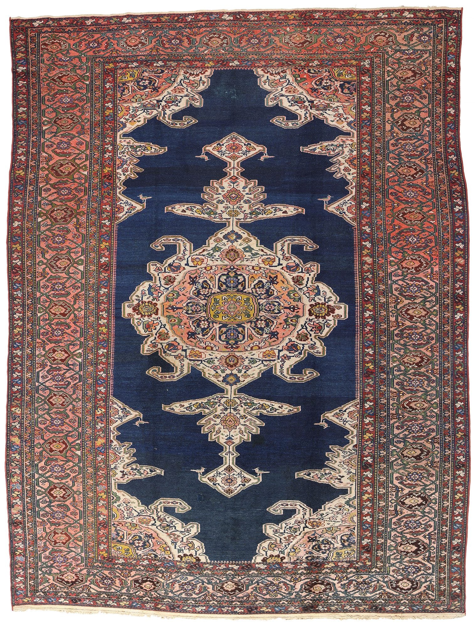 12 x 16 Antique Persian Hamadan Rug 90026