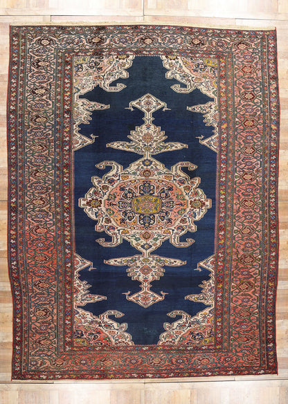 12 x 16 Antique Persian Hamadan Rug 90026