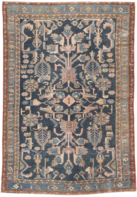 4 x 6 Antique Persian Malayer Rug 61277