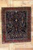 3 x 4 Antique Navy Blue Persian Mohajeran Sarouk Rug 78763