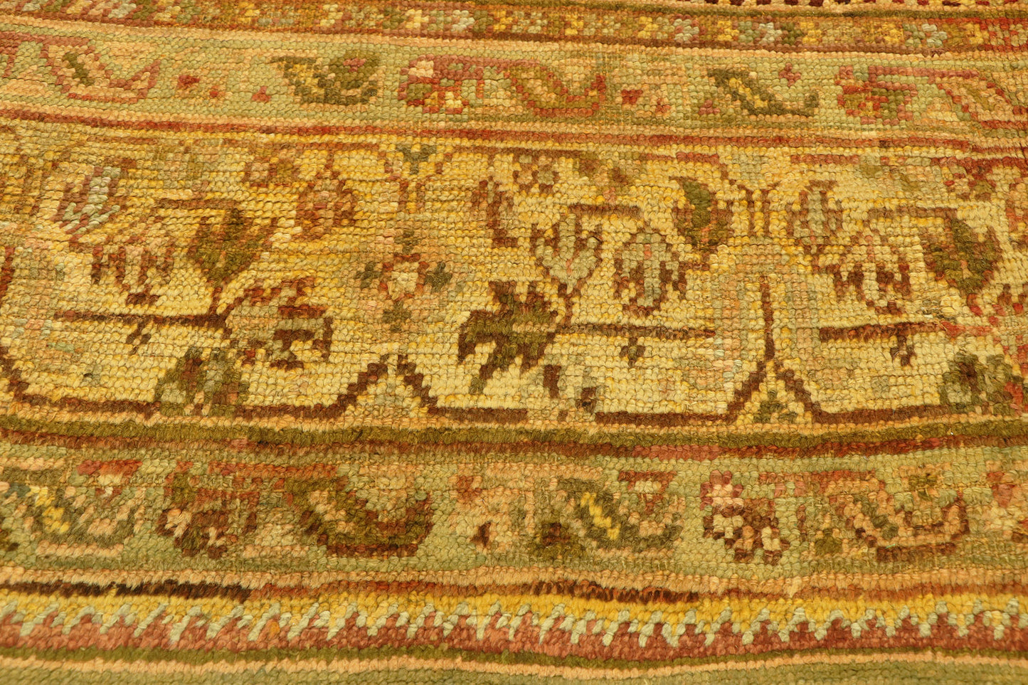 10 x 14 Antique Turkish Oushak Rug 74175