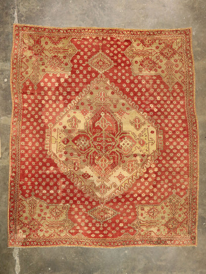 14 x 16 Antique Turkish Oushak Rug 77477