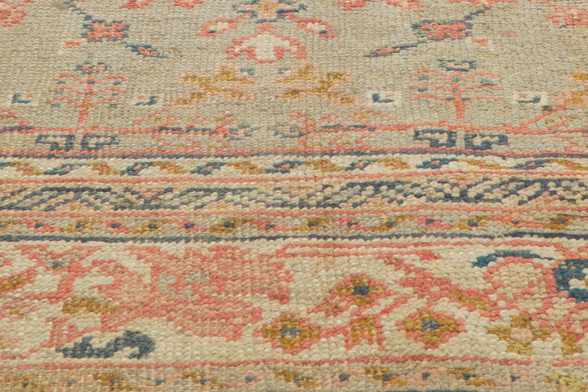 8 x 11 Antique Turkish Oushak Rug 72327