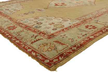 9 x 12 Antique Turkish Oushak Rug 74032