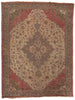 9 x 12 Antique Turkish Serapi Rug 77735