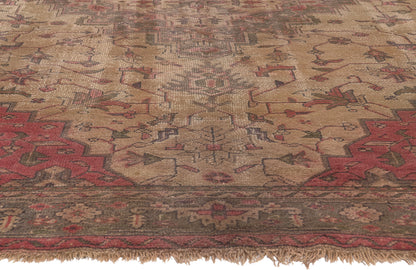 9 x 12 Antique Turkish Serapi Rug 77735