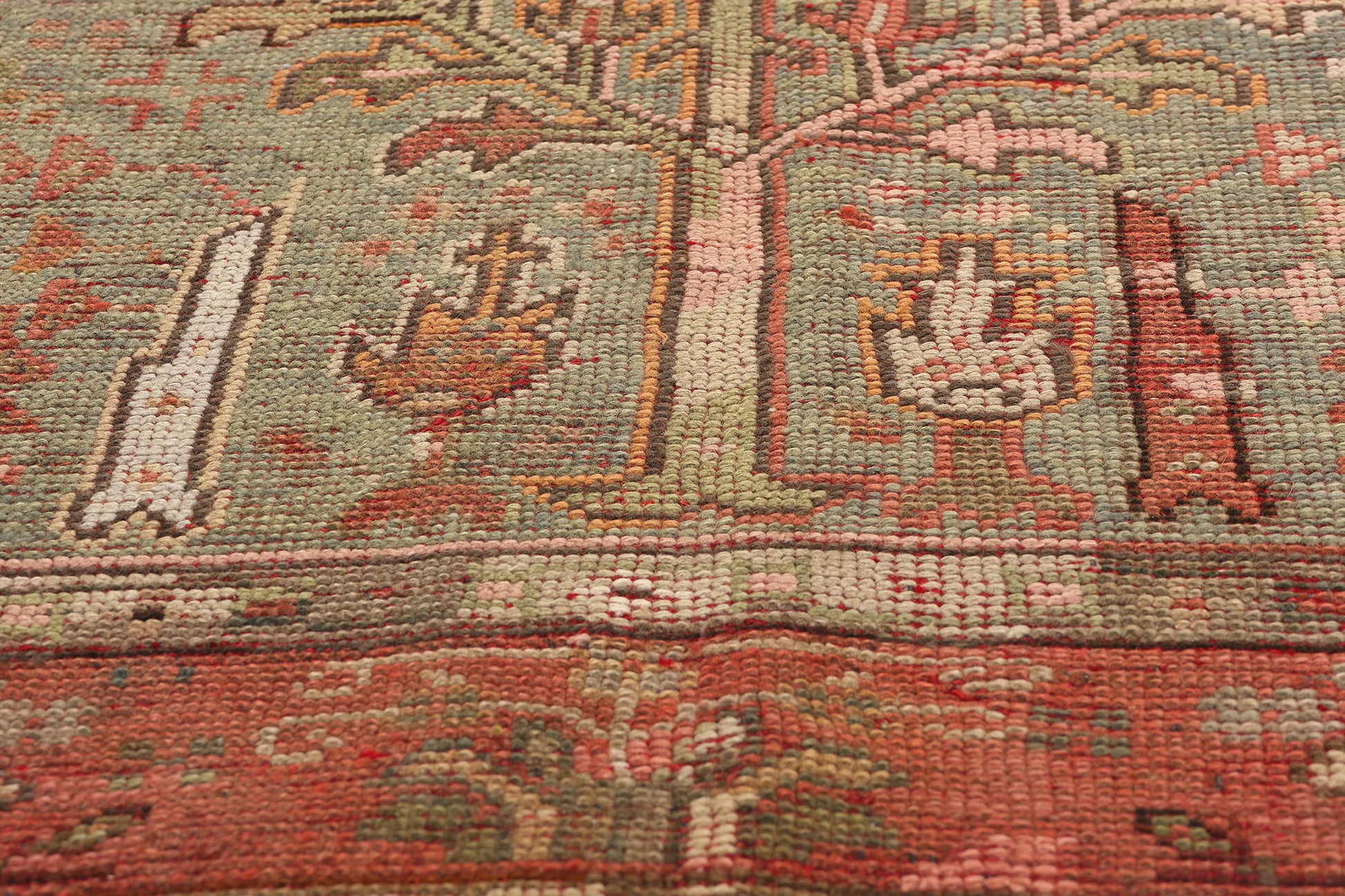 5 x 6 Antique Turkish Oushak Tree of Life Rug 74049