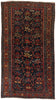 5 x 10 Antique Navy Blue Persian Bijar Rug 76771