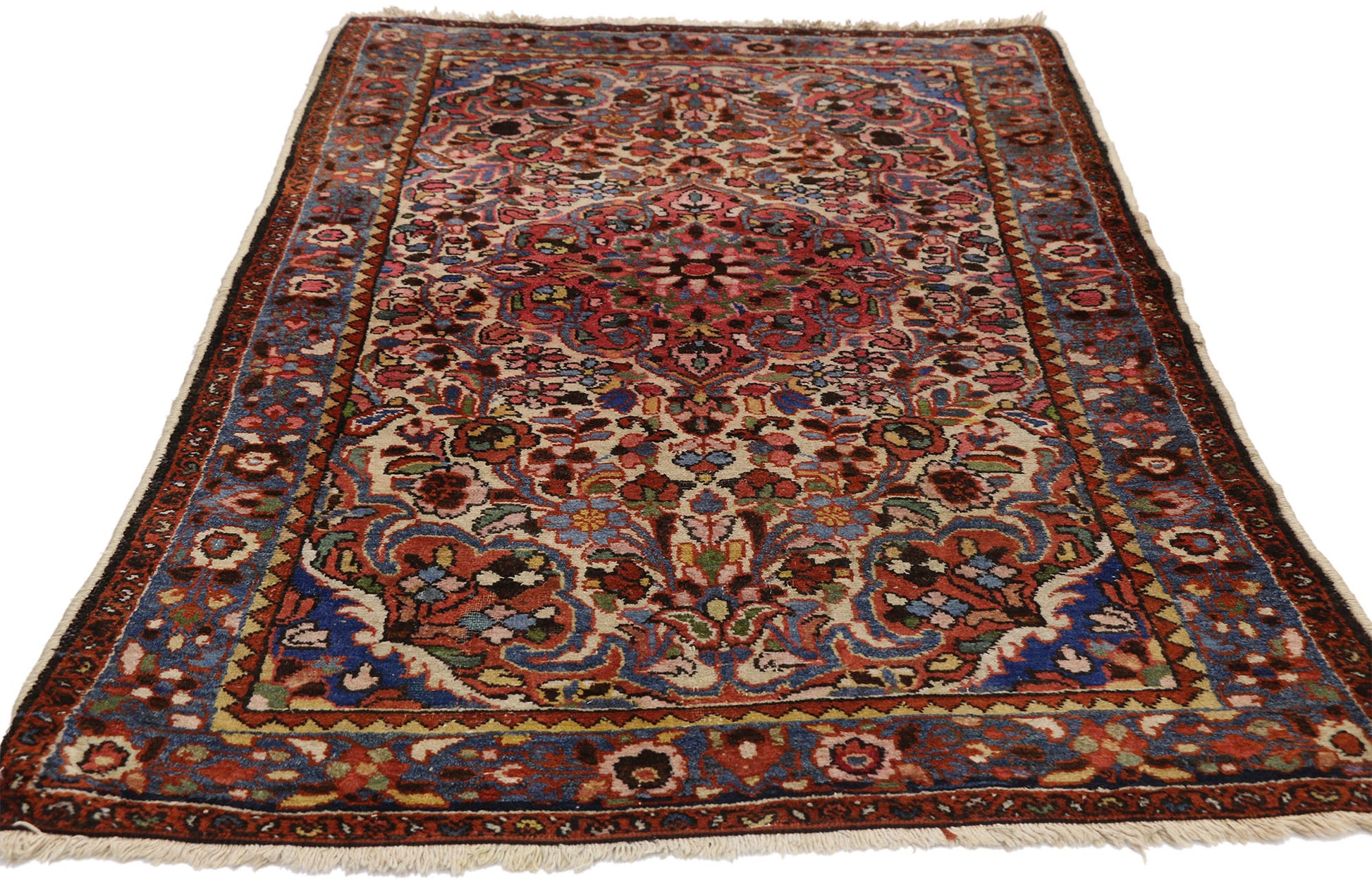 3 x 5 Antique Persian Hamadan Rug 70975