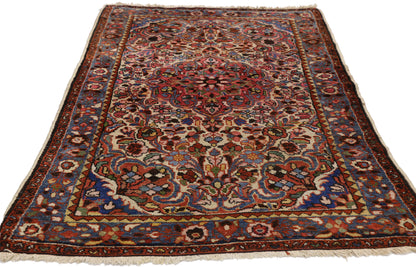 3 x 5 Antique Persian Hamadan Rug 70975