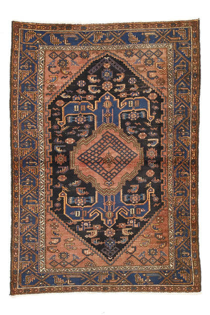 5 x 6 Antique Persian Hamadan Rug 20444