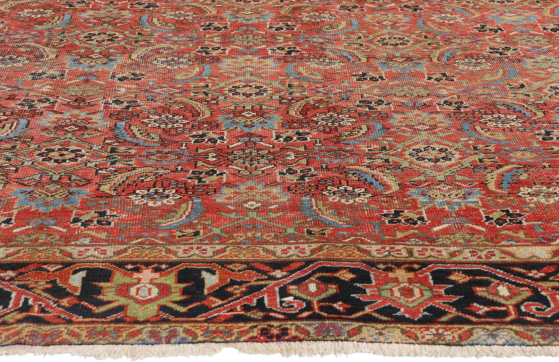 8 x 10 Antique Persian Heriz Rug 90005