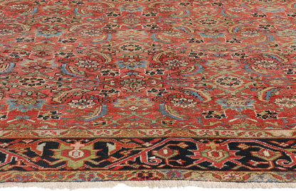 8 x 10 Antique Persian Heriz Rug 90005