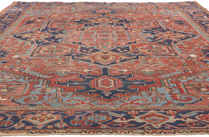 8 x 10 Antique Persian Heriz Rug 78675