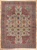 10 x 13 Antique Persian Ivory Mahal Rug 78656
