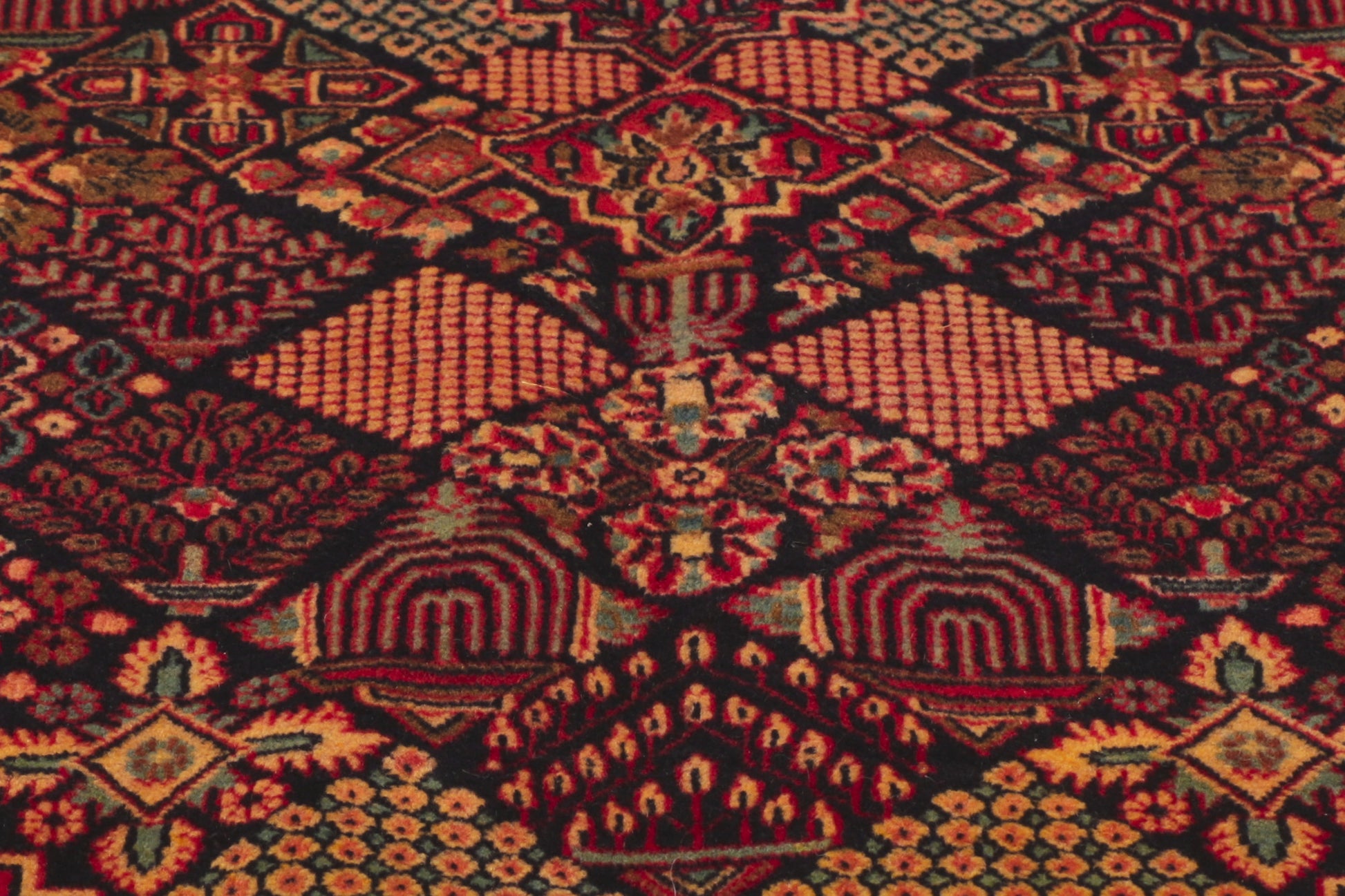 4 x 7 Antique Persian Kashan Rug 53758