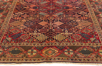 4 x 7 Antique Persian Kashan Rug 53758