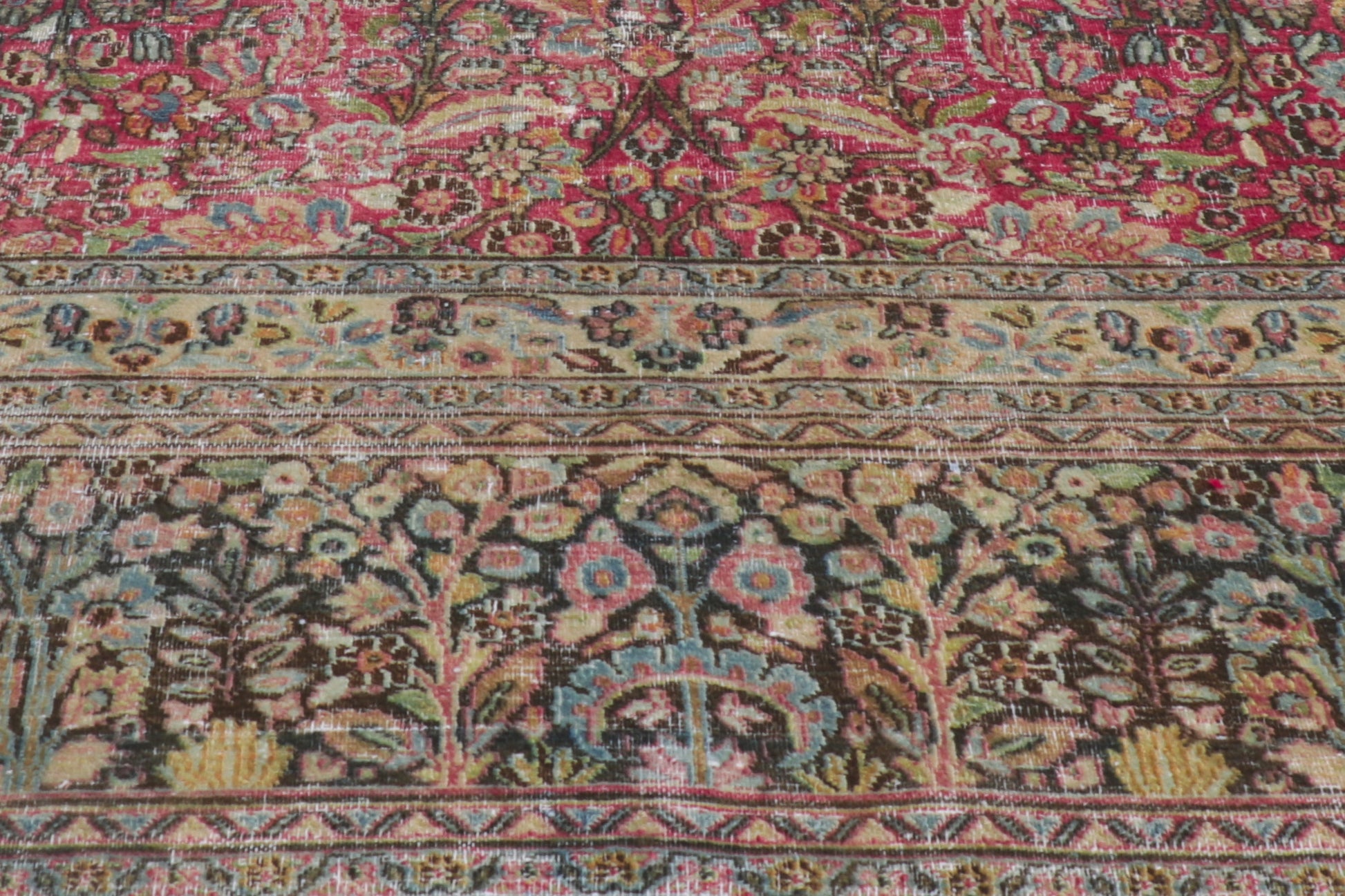 12 x 19 Antique-Worn Persian Khorassan Rug 61022