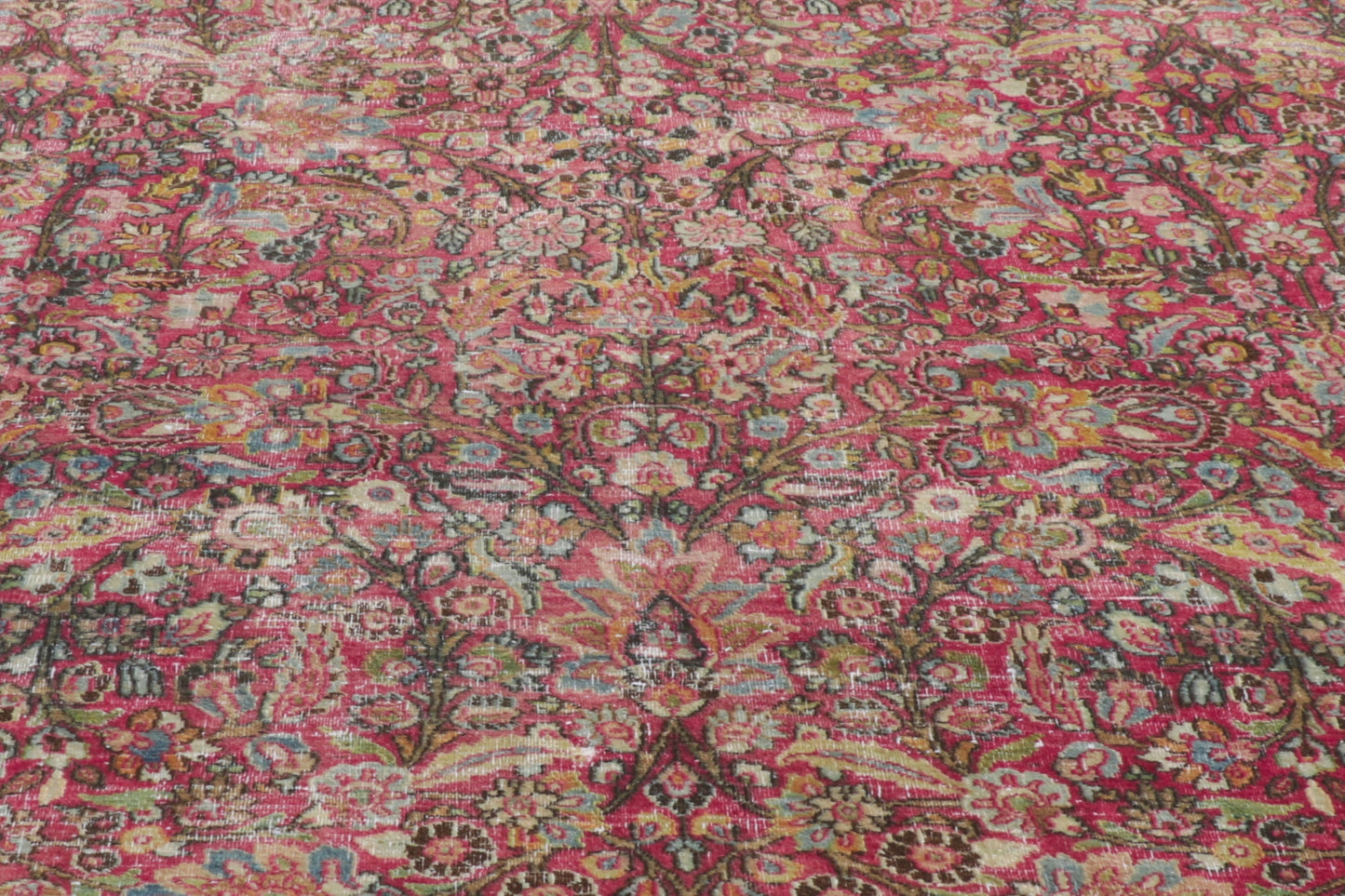 12 x 19 Antique-Worn Persian Khorassan Rug 61022