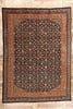 10 x 13 Antique Navy Blue Persian Kurdish Rug 51634