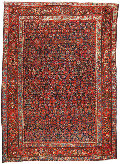 10 x 14 Antique Persian Mahal Rug 90013