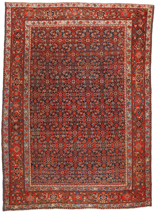 10 x 14 Antique Persian Mahal Rug 90013
