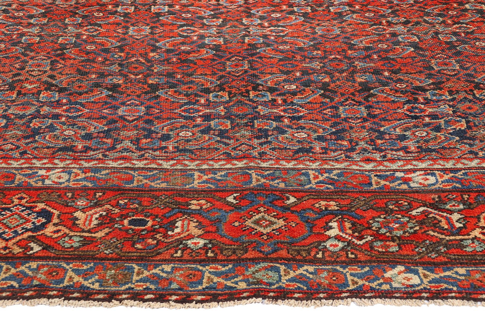 10 x 14 Antique Persian Mahal Rug 90013