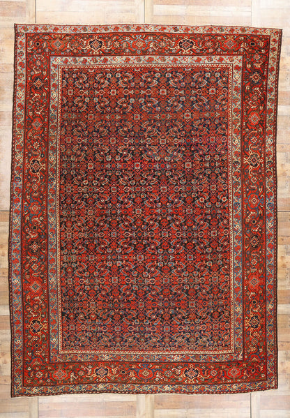 10 x 14 Antique Persian Mahal Rug 90013