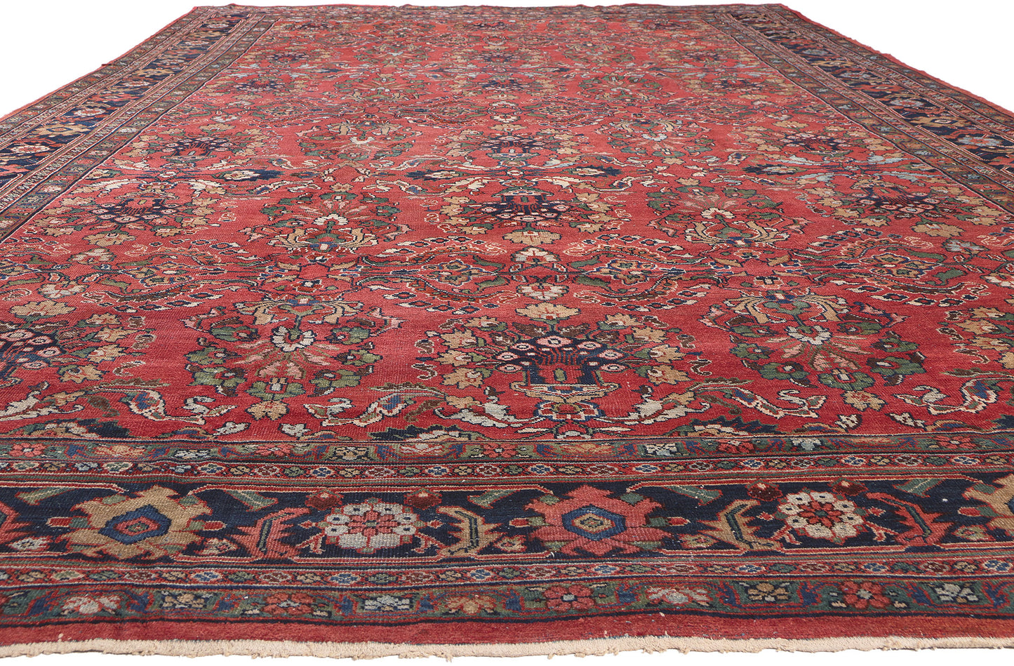 11 x 19 Antique Persian Mahal Rug 78329