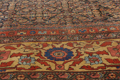 13 x 17 Antique Persian Mahal Rug 90021