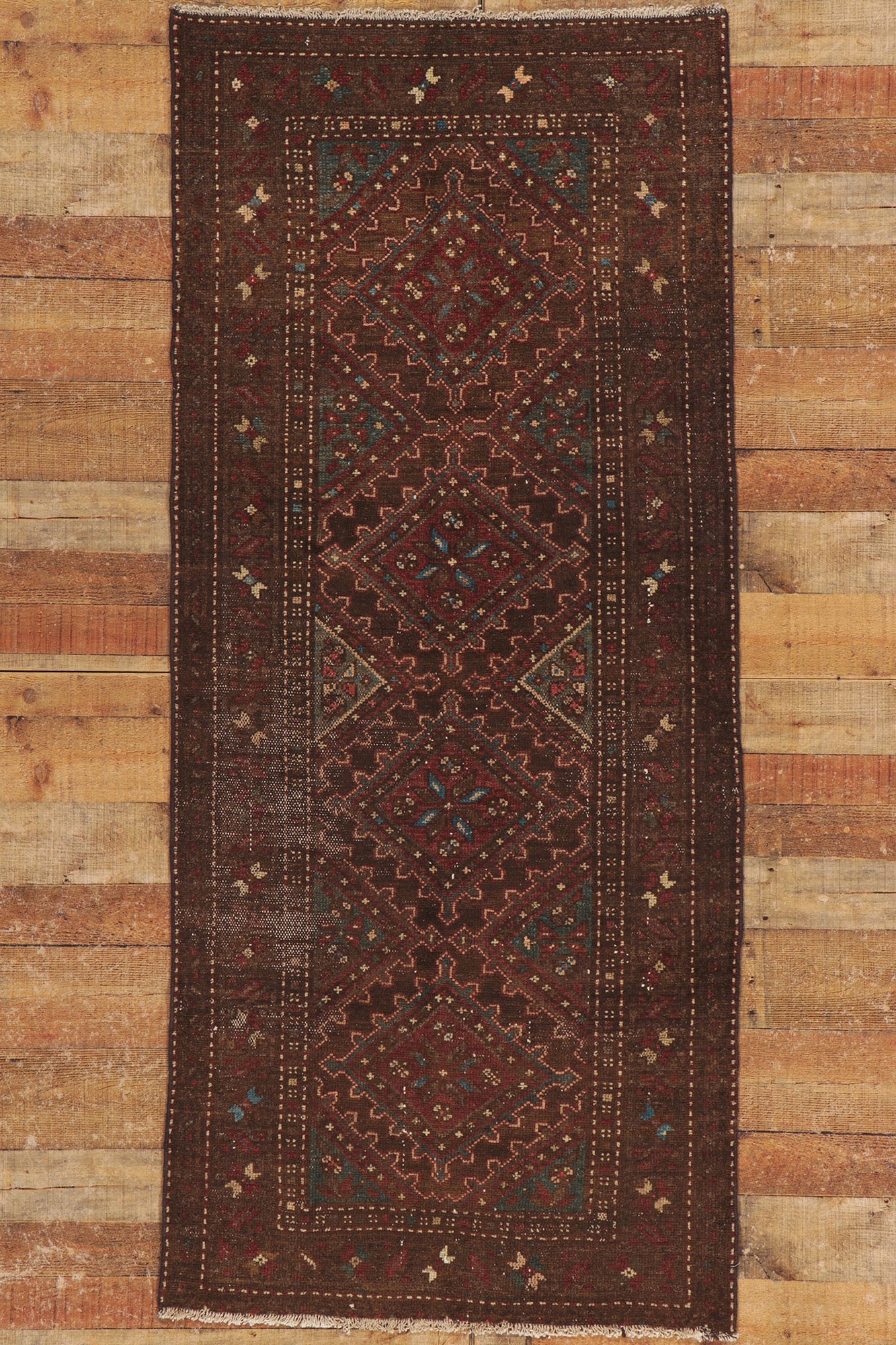 3 x 7 Antique Persian Malayer Rug 53746