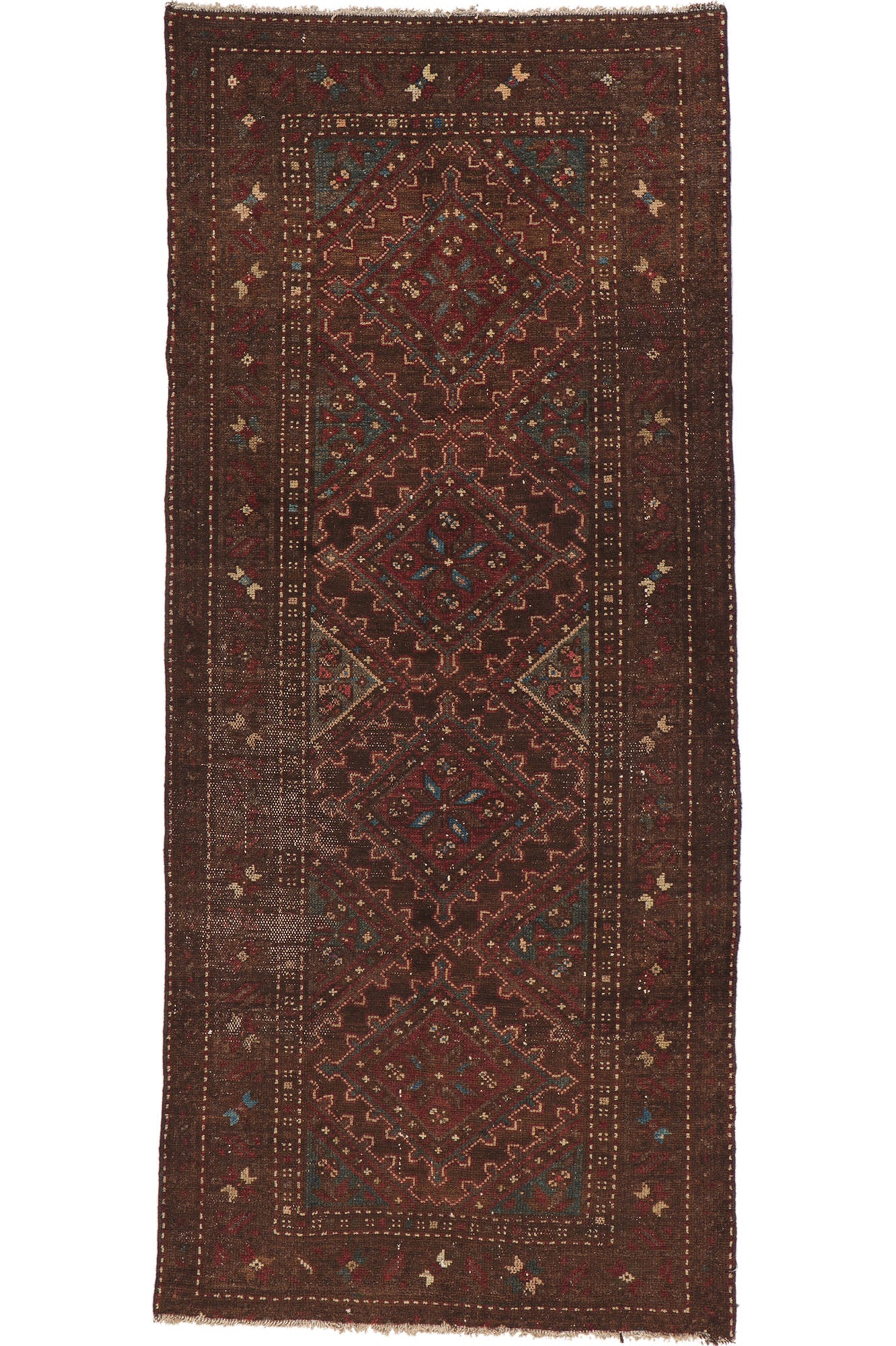 3 x 7 Antique Persian Malayer Rug 53746
