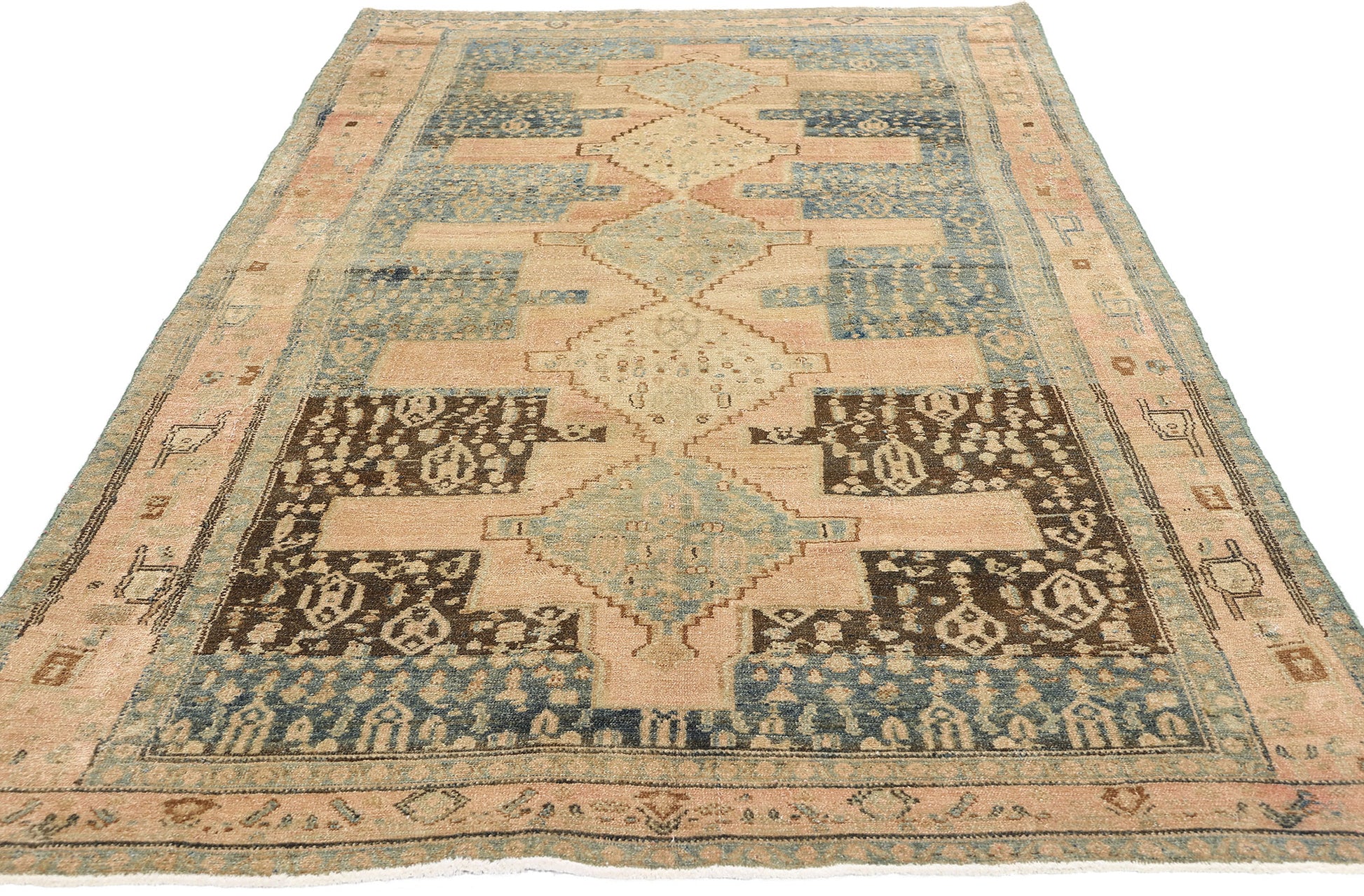 4 x 8 Antique Persian Malayer Rug 61265